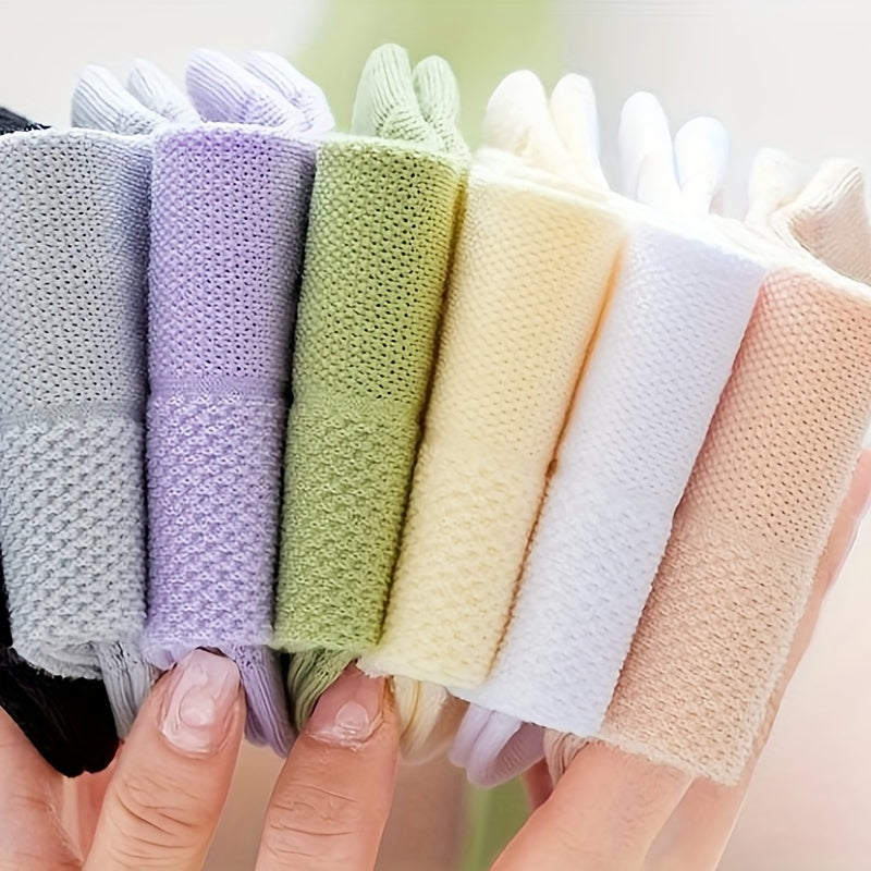 Women's Breathable Socks 7 Pairs - Light and Sweat-absorbing Deodorant Mesh Blend, Comfortable Shoes for Spring and Summer Casual Wear | Short Design | Moisture-wicking Fabric