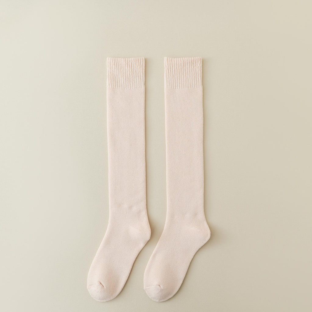 3 Pairs Merino Wool Socks, Women'S Knee-High Socks, Winter Warm