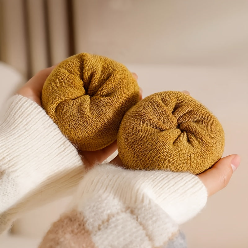 8 Pairs of Autumn\u002FWinter Short Novelty Solid Color Warm Sweat-Absorbent Simple -Lined Soft Comfortable Unisex Ankle Socks